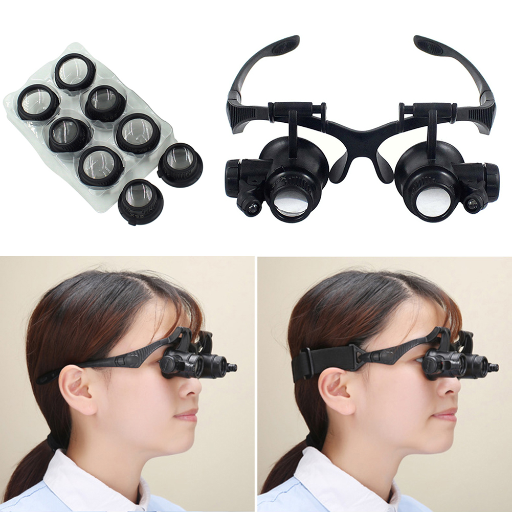 10X/15X/20X/25X LED Magnifier  – Electronics Repair Glasses Bewertung und Preis