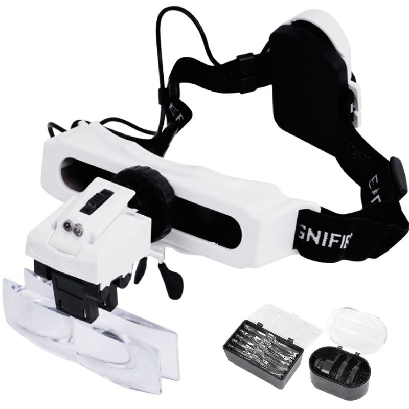 Illuminated Headband Magnifier – Electronics Repair Glasses Bewertung und Preis