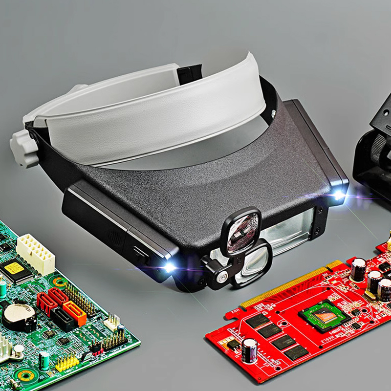New Headband Magnifier LED Lig – Electronics Repair Glasses Bewertung und Preis