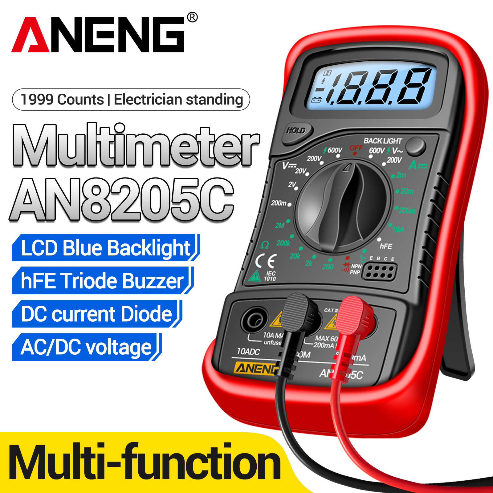 ANENG AN8205C Handheld Multime – Electronics Repair In Usa Bewertung und Preis