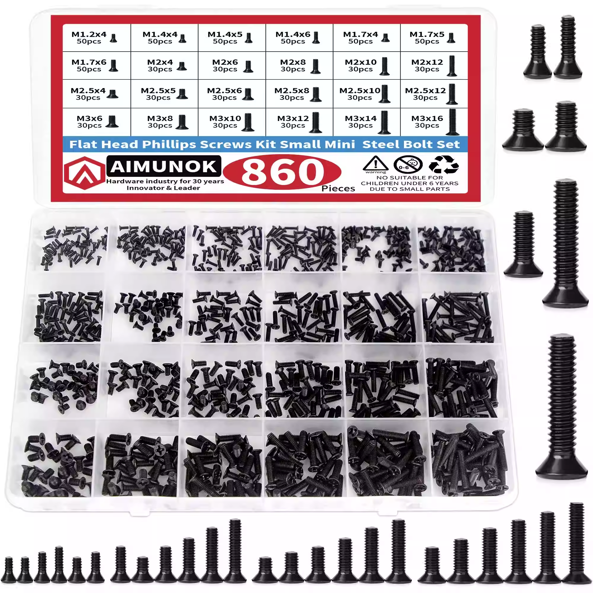 860PCS Small Screws Assortment – Electronics Repair Glasses Bewertung und Preis