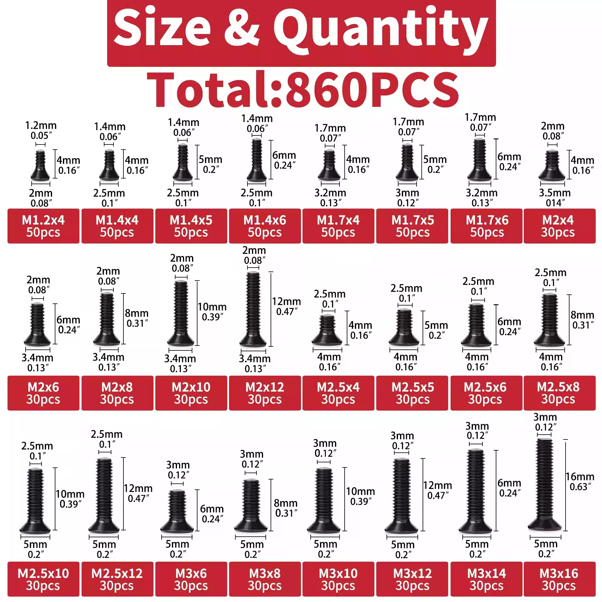 860PCS Small Screws Assortment – Electronics Repair Glasses Bewertung und Preis