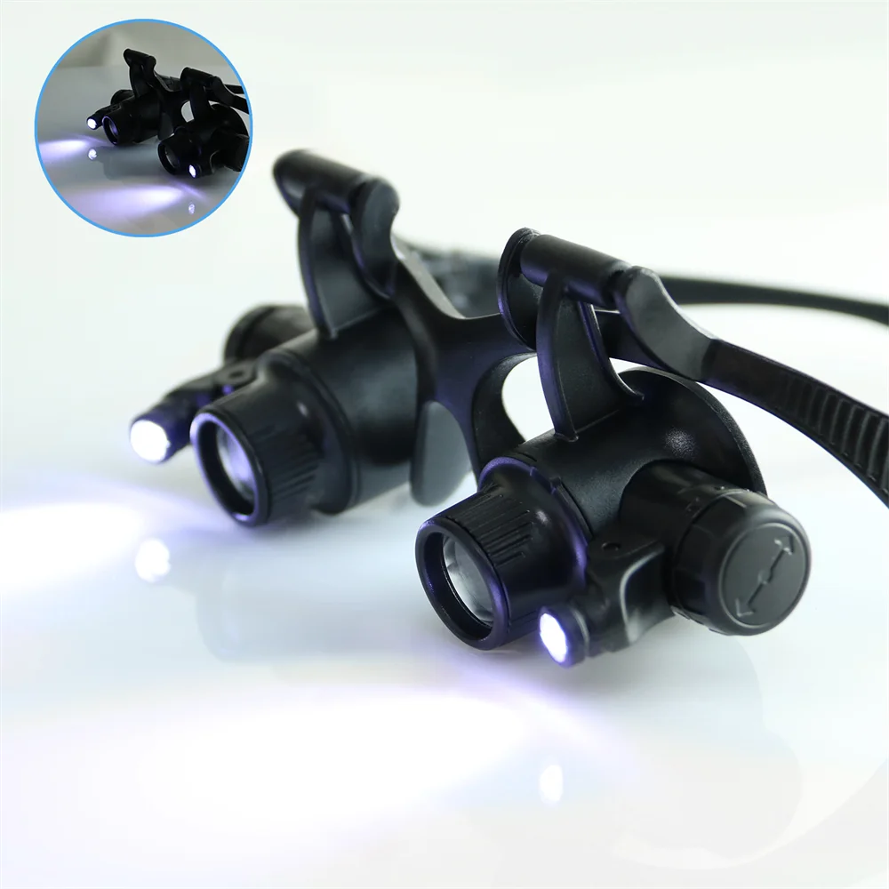 Headband Magnifier with 2 LED  – Electronics Repair Glasses Bewertung und Preis