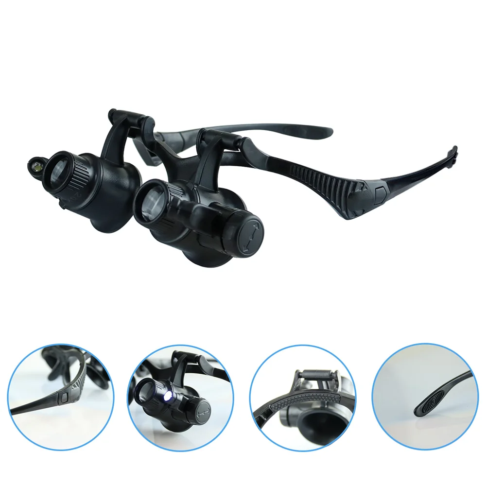 Headband Magnifier with 2 LED  – Electronics Repair Glasses Bewertung und Preis